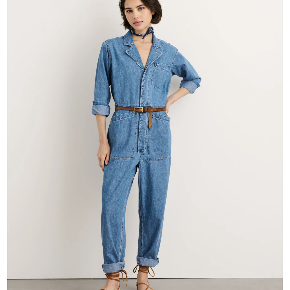 Alex Mill Blue Denim Jumpsuit